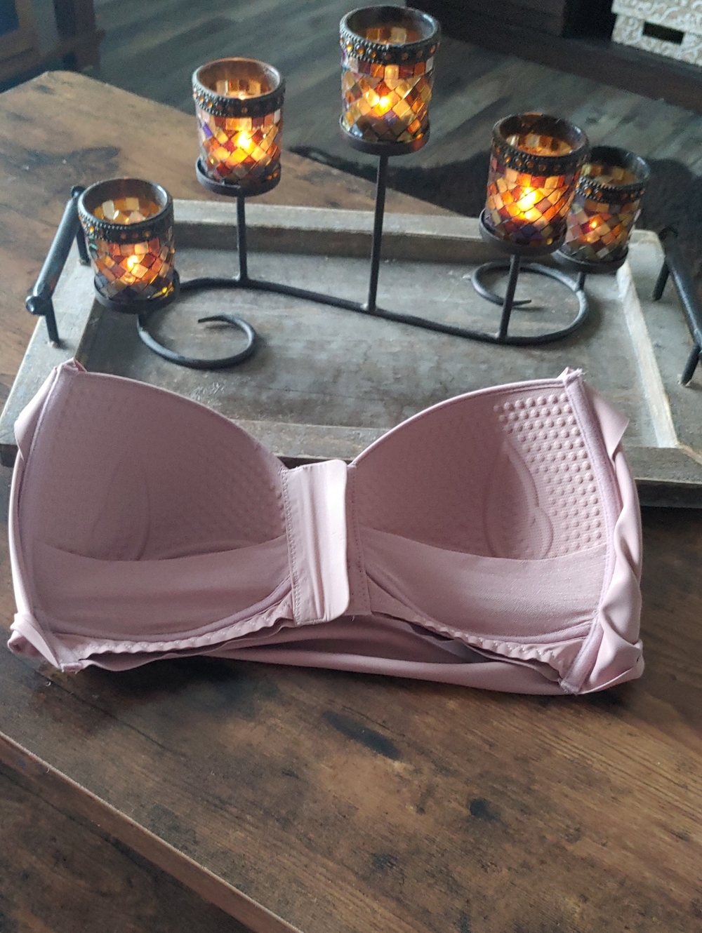 NWOT Fallsweet Size 42 Front Closure Brown Padded Wirefree Bra - Picture 7 of 9